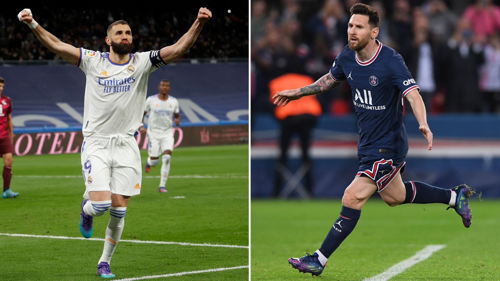 
                <strong>Mittelstürmer: Karim Benzema gegen Lionel Messi</strong><br>
                Auch wenn beide Spieler ihre Position komplett unterschiedlich interpretieren und ausführen, sind beide auf ihre Art und Weise weltklasse. Karim Benzema liefert seit Jahren bei Madrid ab und ist nach dem Abgang von Cristiano Ronaldo noch einen Schritt weiter gegangen. Über Lionel Messi muss man nicht viel sagen. Auch im Rückspiel wird er sich wieder etwas fallen lassen, die Bälle im Mittelfeld holen und unnachahmlich auf den Kasten von Courtois zu dribbeln. Punkt für beide: 8:7 für PSG.
              