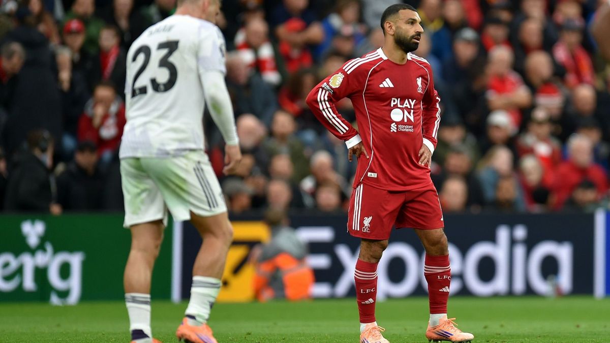 Unzufrieden: Mohamed Salah (r.)