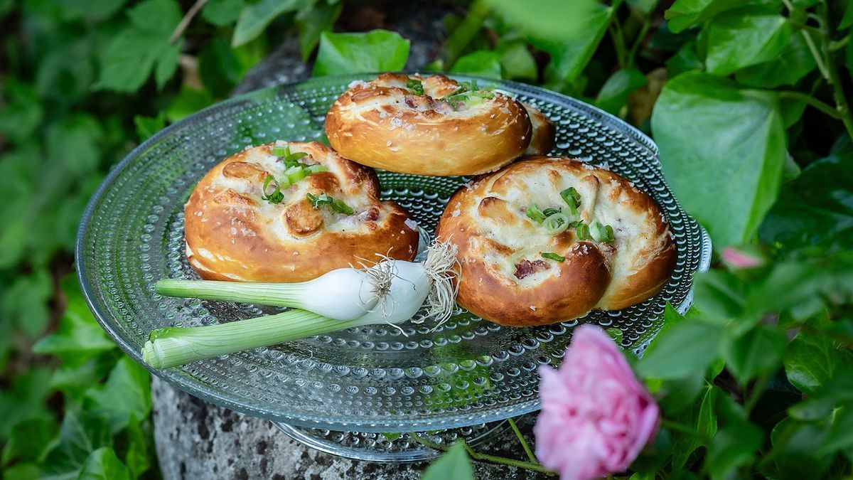 Flammkuchen-Laugenbrezel