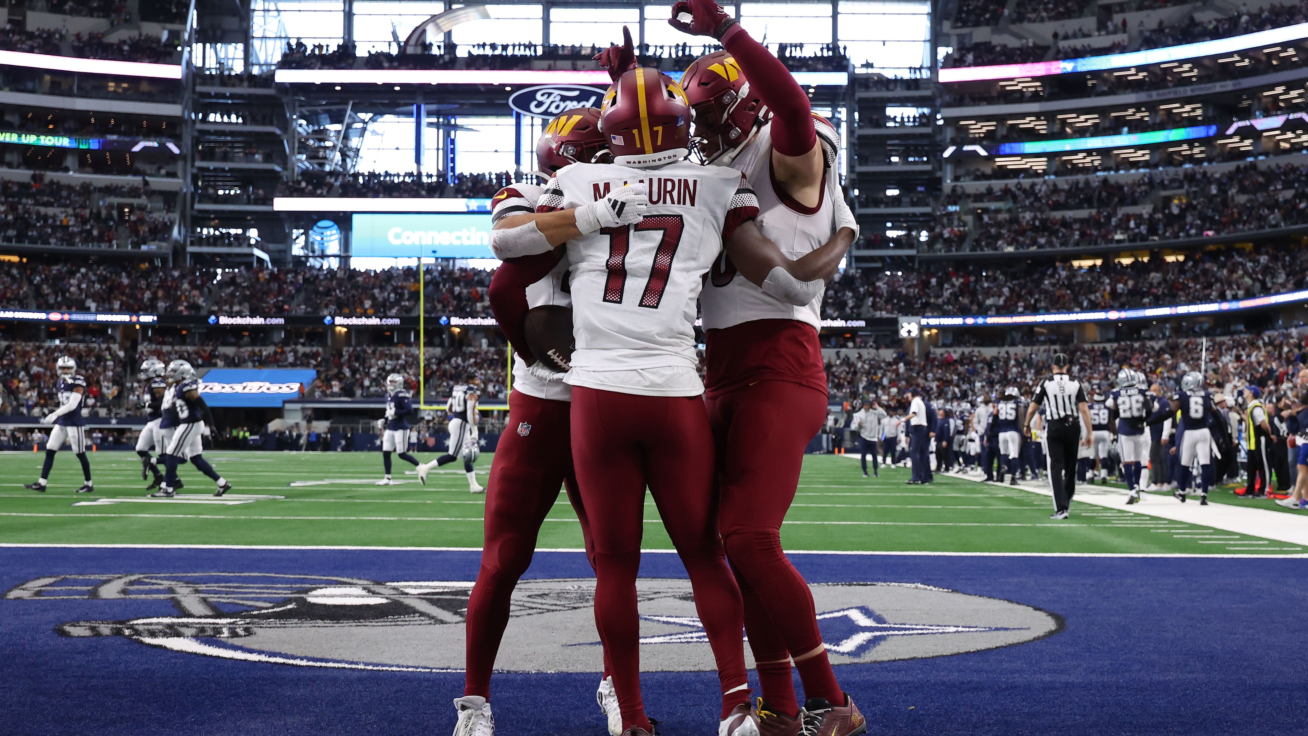 <strong>NFC East: Washington Commanders</strong><br>Woche 1: vs. Giants<br>Woche 2: at Packers (TNF)<br>Woche 3: vs. Raiders<br>Woche 4: at Falcons<br>Woche 5: at Chargers<br>Woche 6: vs. Bears (MNF)<br>Woche 7: at Cowboys<br>Woche 8: at Chiefs (MNF)<br>Woche 9: vs. Seahawks (SNF)<br>Woche 10: vs. Lions<br>Woche 11: vs. Dolphins in Madrid<br>Woche 12: Bye<br>Woche 13: Broncos (SNF)<br>Woche 14: at Vikings<br>Woche 15: at Giants<br>Woche 16: vs. Eagles<br>Woche 17: vs. Cowboys<br>Woche 18: at Eagles