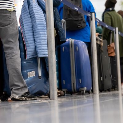 Passagiere am Flughafen München