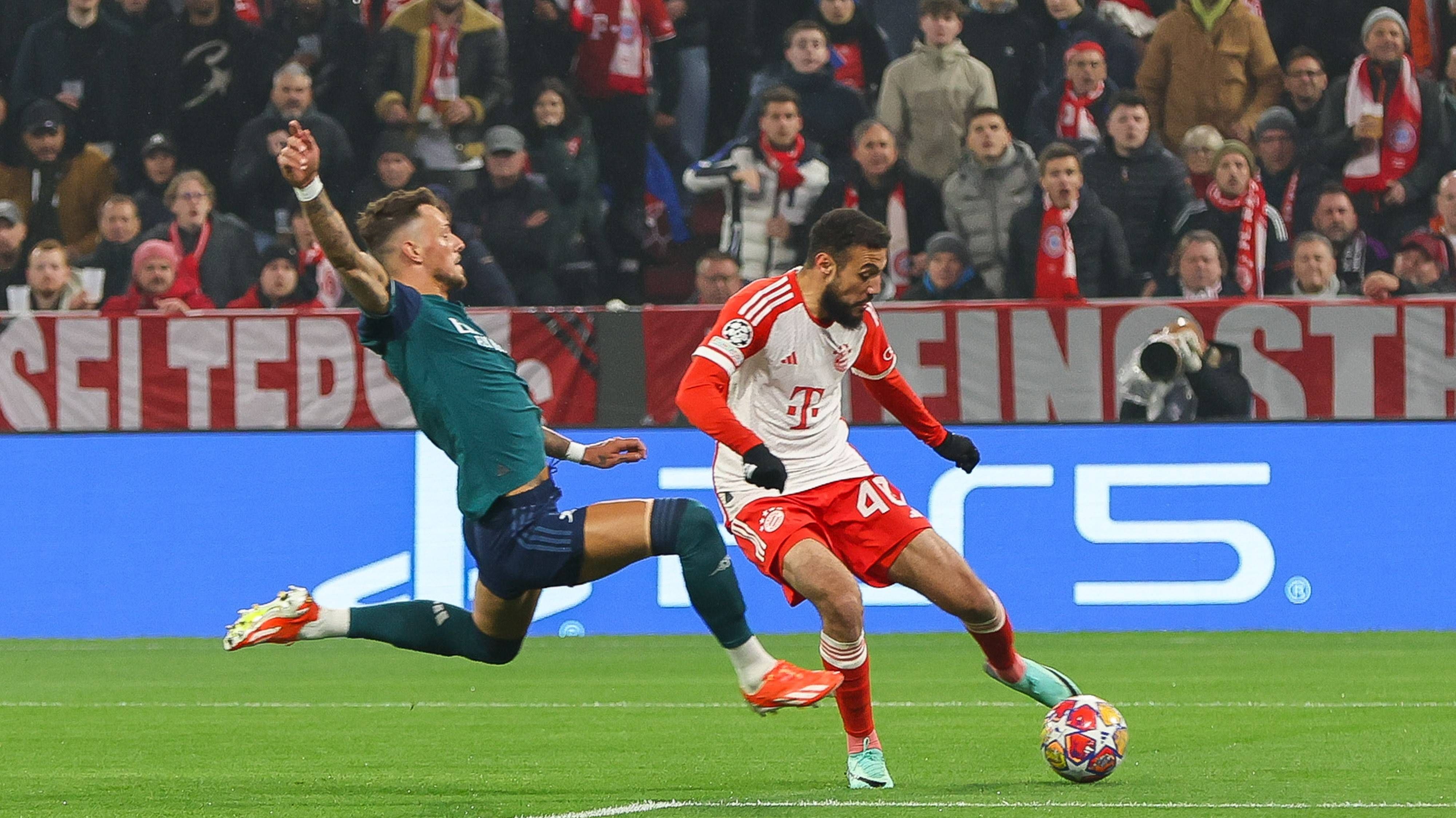 <strong>Ben White</strong> <strong>(FC Arsenal)</strong><br>Der Rechtsverteidiger ist zunächst vor allem in der Defensive beschäftigt, nach knapp 20 Minuten rettet er mit langem Bein gerade noch vor dem einschussbereiten Mazraoui. Vor dem 0:1 hindert White Guerreiro nicht an der Flanke. In der Schlussphase sieht der überforderte White noch Gelb für ein Foul am Portugiesen. <strong><em>ran</em></strong>-Note: 5