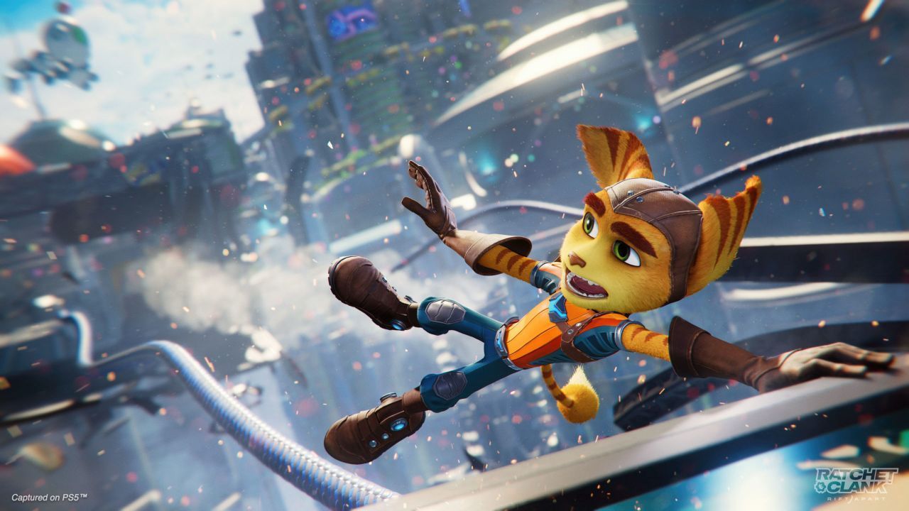 Der lustige Thrid-Person-Shooter "Ratchet &amp; Clank: Rift Apart" bietet diverse barrierefreie Optionen. Neben dem Tempo lässt sich in dem Game auch die Steuerung individuell anpassen.