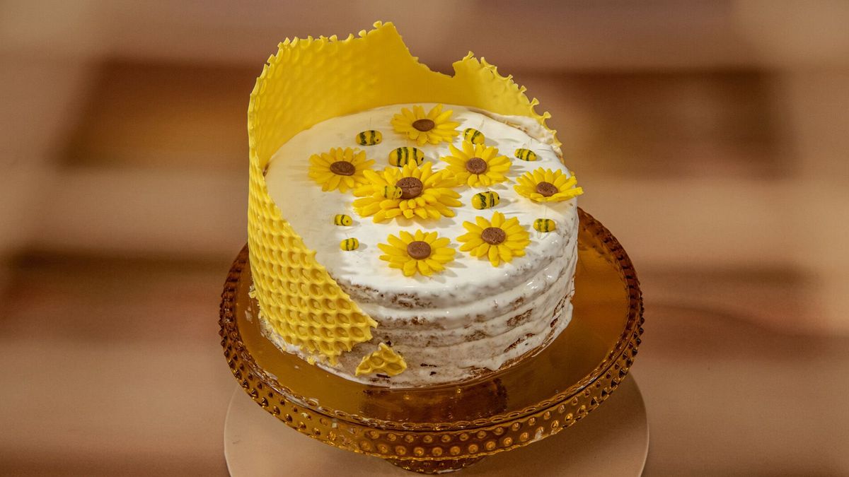 Motivtorte Bienchen und Blümchen