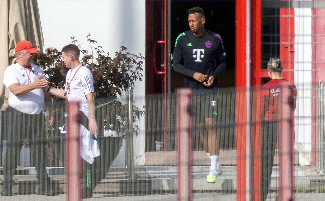 Jerome Boateng trainiert an der Säbener Straße