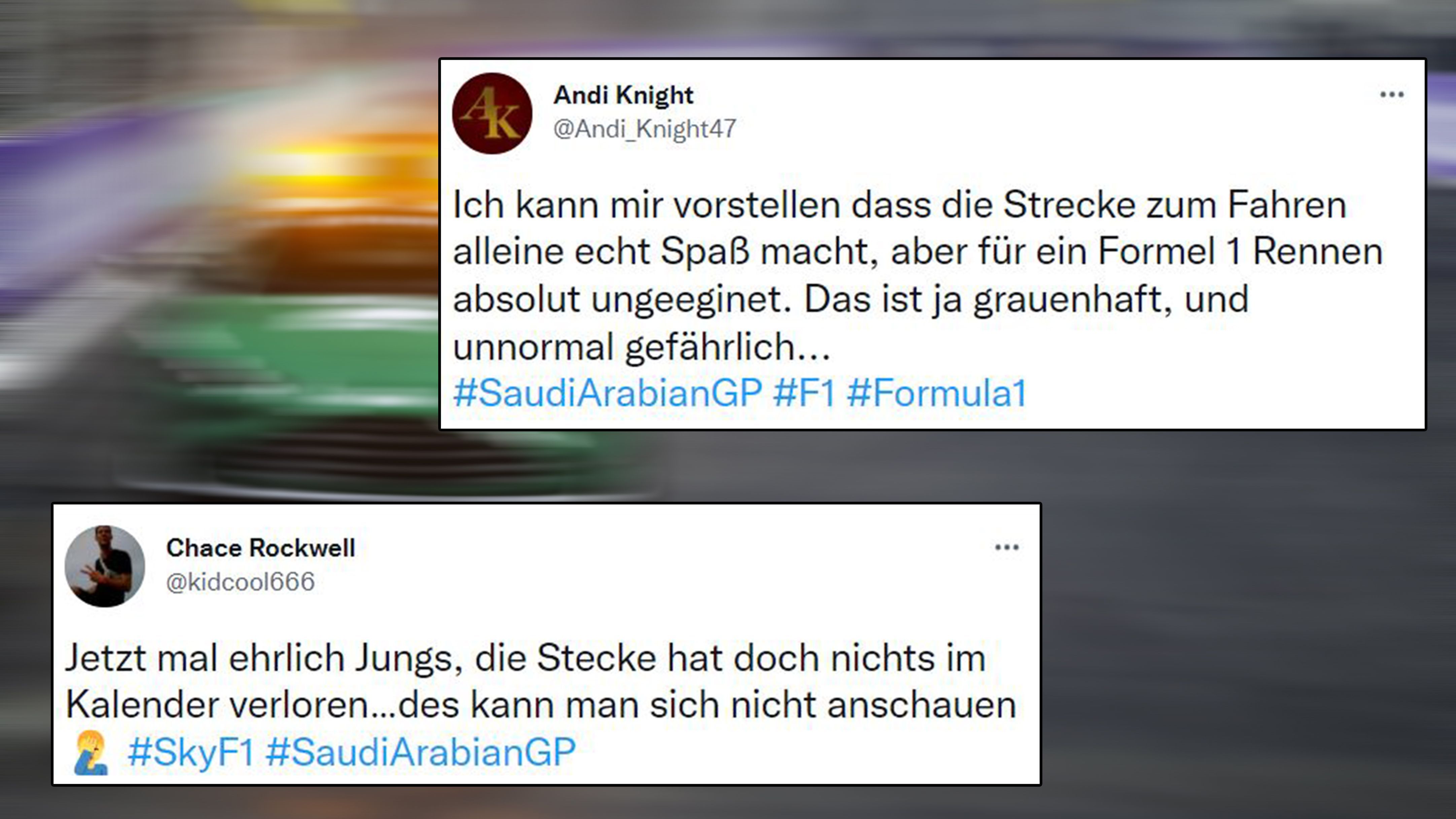 
                <strong>Die Saudi-Strecke sorgt für viel Unverständnis</strong><br>
                Irgendwann wird dann auch wieder gefahren. Na ja, so halb. Immer wieder kollidieren Fahrer und sorgen so für zahlreiche Virtual-Safety-Car-Phasen. Der anspruchsvolle Saudi-Circuit macht allen zu schaffen und sorgt dafür, dass es zu keiner Zeit einen Rennfluss gibt. 
              