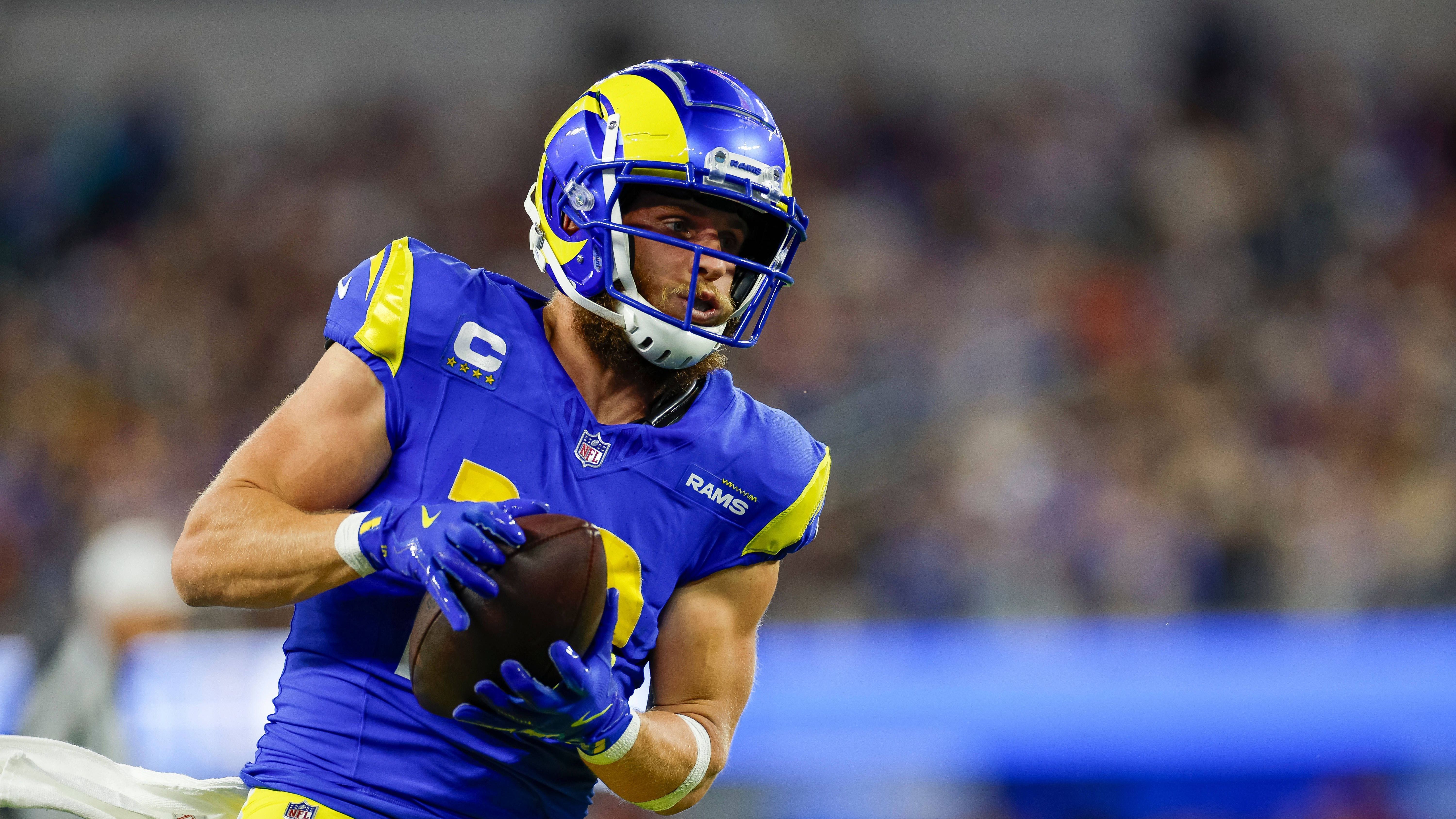 <strong>Los Angeles Rams</strong><br>Quarterback: Matthew Stafford<br>Running Back: Kyren Williams<br>Wide Receiver: Cooper Kupp, Puka Nacua, Tutu Atwell<br>Tight End: Tyler Higbee