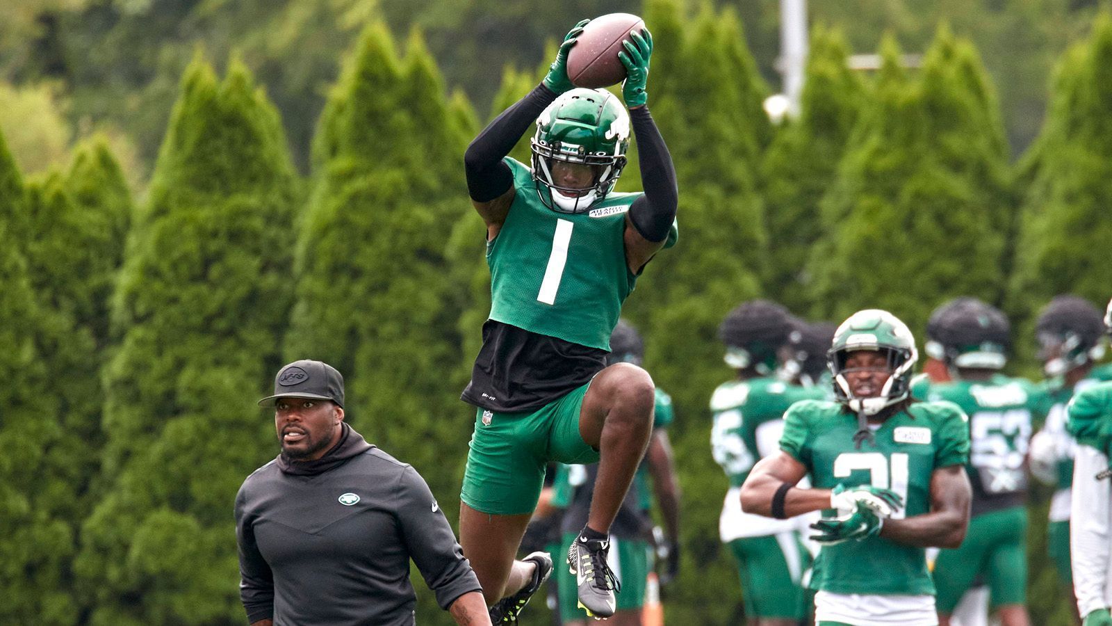 
                <strong>New York Jets (AFC East)</strong><br>
                Vergangene Saison war ein Umbruch-Jahr für die New York Jets. Die kommende Saison steht unter dem Zeichen "Build around Wilson" - der junge Quarterback soll der Franchise-Spieler der kommenden Jahre werden. Die Bilanz von 4-13 in seiner Rookie-Saison ließ daran eher zweifeln. Im diesjährigen Draft haben die Jets allerdings viel Talent geholt, auch dank gleich drei Picks in der 1. Runde. Die Pass-Defense wurde mit "Sauce" Gardner verstärkt, Wilson bekam mit Namensvetter Garrett Wilson einen neuen Receiver mit Star-Potential. Allerdings spielen die Jets in einer Division mit bärenstarken Buffalo Bills und unberechenbaren New England Patriots. Ein Kampf um die Playoffs scheint möglich, der Divisionsieg scheint zu weit entfernt.
              