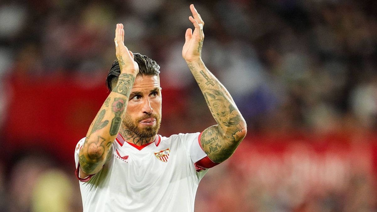 May 26, 2024, Sevilla, Sevilla, SPAIN: Sergio Ramos of Sevilla FC gestures during the Spanish league, LaLiga EA Sports, football match played between Sevilla FC and FC Barcelona, Barca at Ramon San...