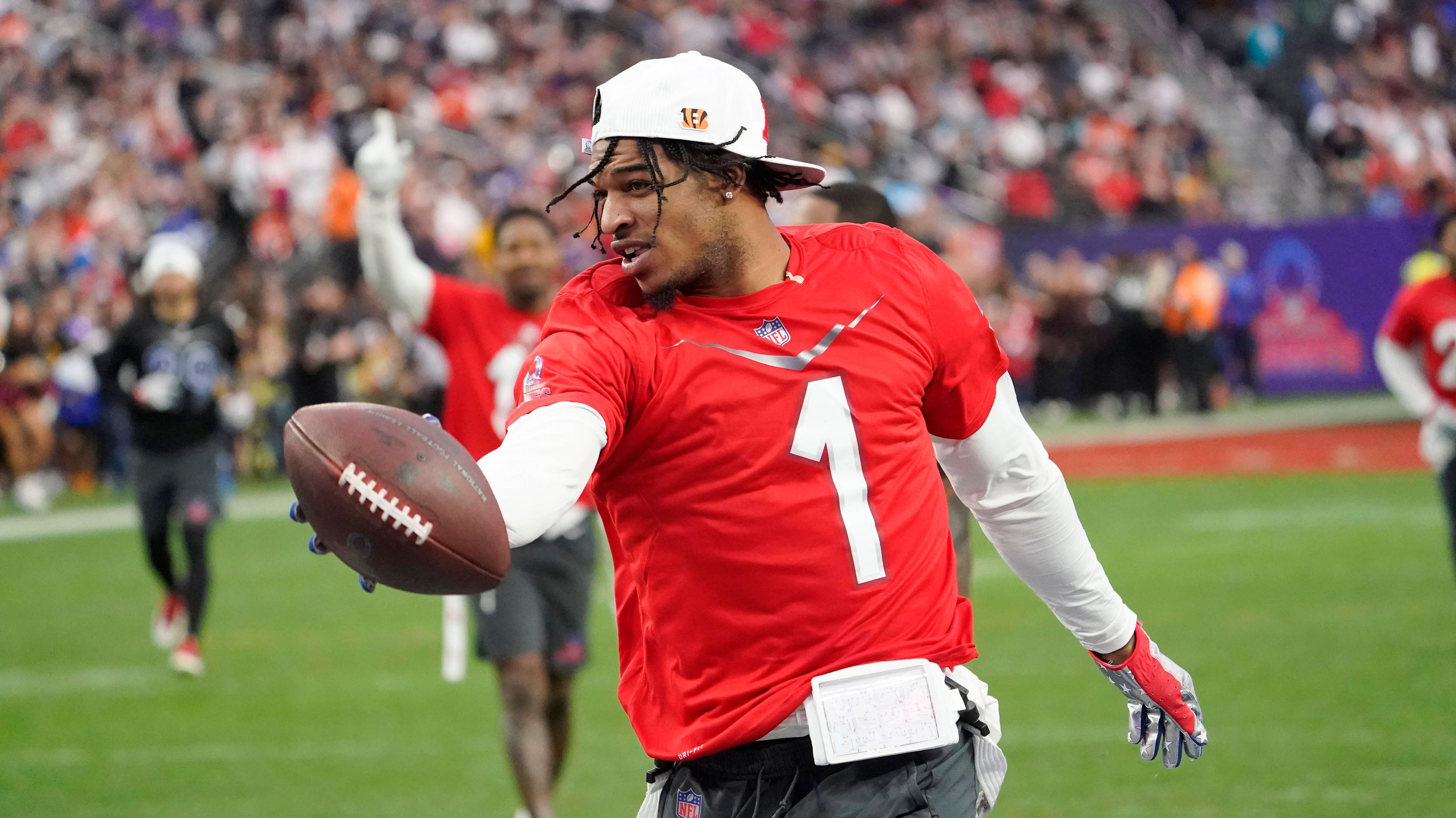 <strong>1. Platz:</strong> Ja'Marr Chase (Cincinnati Bengals)<br><strong>Overall-Bewertung:</strong> 99