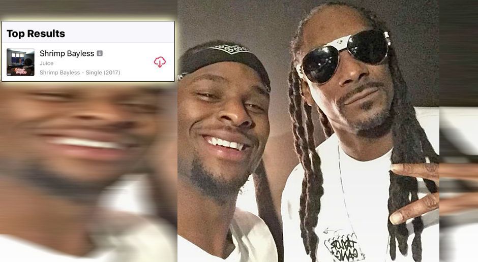 
                <strong>Le'Veon Bell</strong><br>
                Le'Veon Bell ist in der Offseason produktiv. Der Running Back der Steelers rappt nämlich nebenbei auch noch. So traf er sich mit Hip-Hop-Legende Snoop Dogg (re.) und veröffentlichte etwas später unter dem Künstlernamen "Juice" seinen neuesten Song namens "Shrimp Bayless". Der Song ist ein Diss Track gegen den NFL-Experten Skip Bayless. Dieser kritisierte Bells Leistung gegen die New England Patriots in den Playoffs.
              
