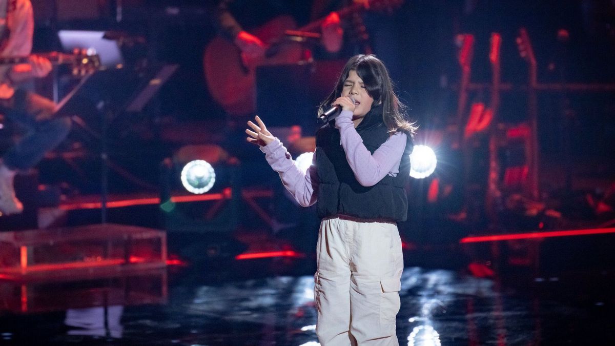 Talent Lana bei den Blind Auditions von "The Voice Kids" 2024