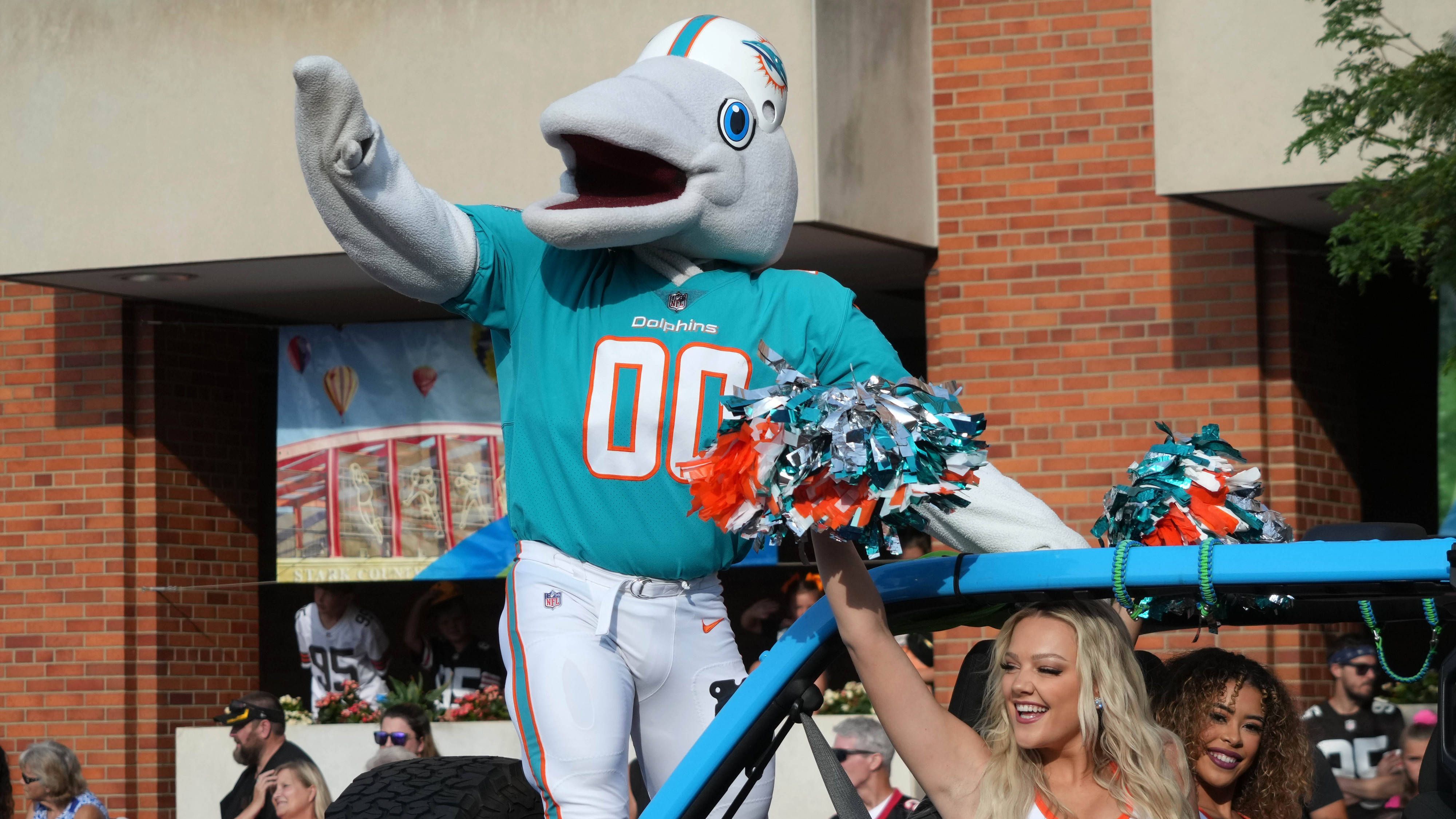 <strong>Miami Dolphins</strong><br>Offizielles Maskottchen: T.D. (The Dolphin)<br>ChatGPT: Surge<br>Erklärung: frisch, ozeanisch und energiegeladen