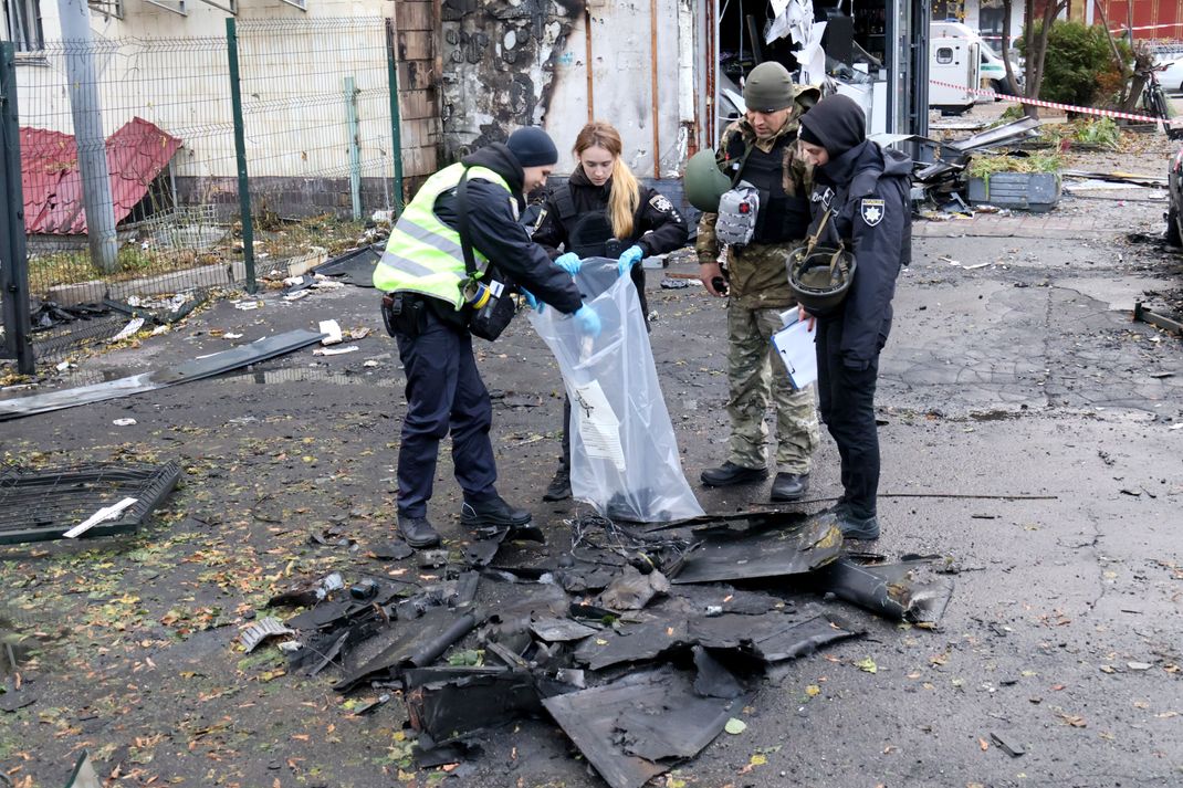 Russische Drohnenangriffe setzen der Hauptstadt der Ukraine immer wieder zu.