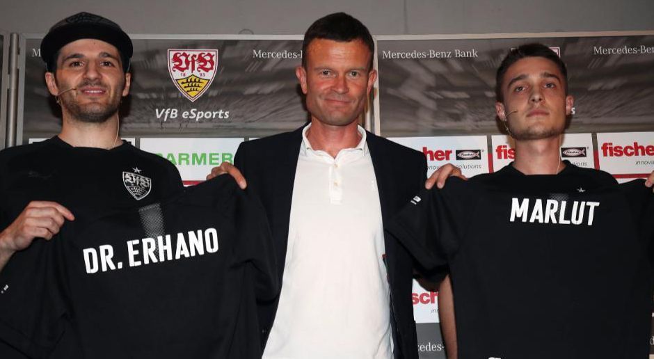 
                <strong>VfB Stuttgart</strong><br>
                Mit Marcel "Marlut" Lutz und Erhan "Dr. Erhano" Kayman sicherte sich der VfB Stuttgart im Juli 2017 gleich zwei FIFA-Profis, die seitdem auf Titeljagd für die Schwaben gehen.
              