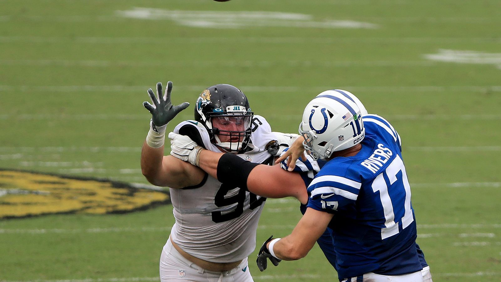 
                <strong>Taven Bryan (29. Pick, Jacksonville Jaguars) </strong><br>
                &#x2022; Defensive Tackle -<br>&#x2022; Fifth Year Option: Nicht gezogen <br>
              