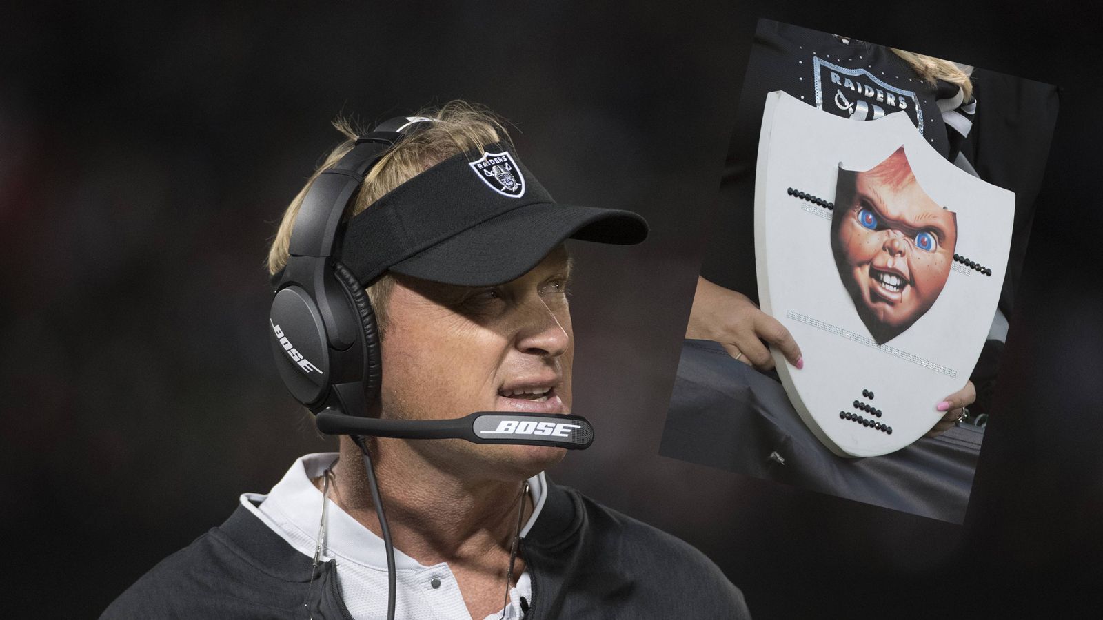 
                <strong>Workaholic, Football-Junkie, Chucky: So tickt Jon Gruden</strong><br>
                Ist Jon Gruden der Heilsbringer bei den Oakland Raiders? Oder stürzt er die Franchise ins komplette Chaos? Fragwürdige personelle Entscheidungen, gekrönt von dem Khalil-Mack-Trade, haben das Chaos-Lager und die Kritik an seiner Person anwachsen lassen. Und dann geht auch noch das Comeback gegen die Los Angeles Rams mit 13:33 in die Hose.
              