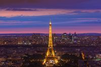 Eiffelturm bei Nacht Foto-Verbot imago images 0299149547