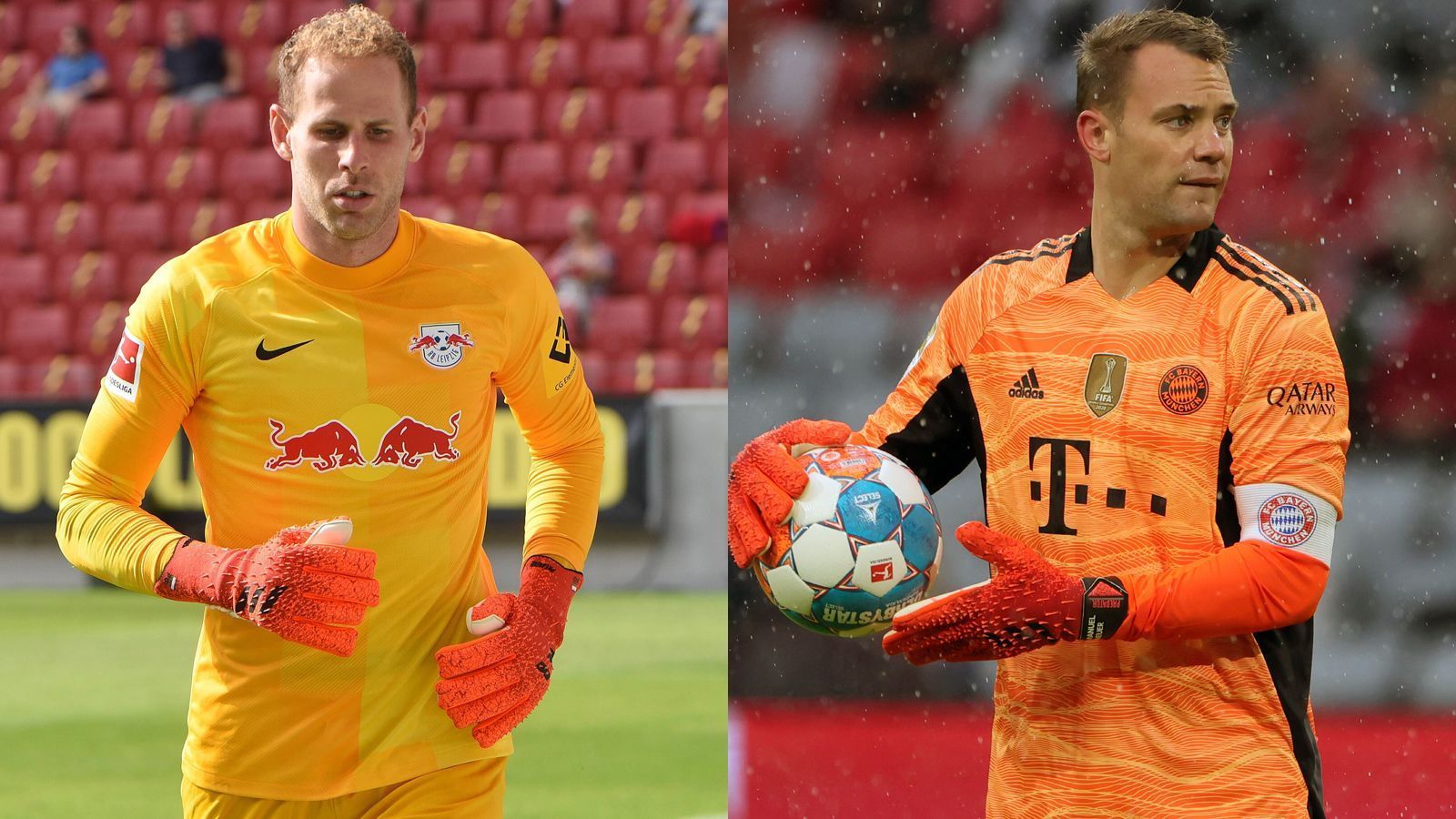 
                <strong>Peter Gulacsi vs. Manuel Neuer</strong><br>
                Leipzigs Nummer 1 Peter Gulacsi gehört sein Jahren zu den besten Bundesliga-Torhütern, ist daher auch unter dem neuen Coach Jesse Marsch unumstritten. Der US-Amerikaner machte Gulacsi sogar unmittelbar vor dem Bayern-Spiel zum neuen Kapitän der Leipziger. Auf der Gegenseite wird am Samstagabend mit Manuel Neuer aber der wohl beste Keeper der Welt stehen. Und dieser zeigt, wenn benötigt, immer noch seine Extraklasse, die ihn nicht nur von Gulacsi qualitativ noch ein Stückchen abhebt. Punkt für Bayern. Stand: 0:1.
              