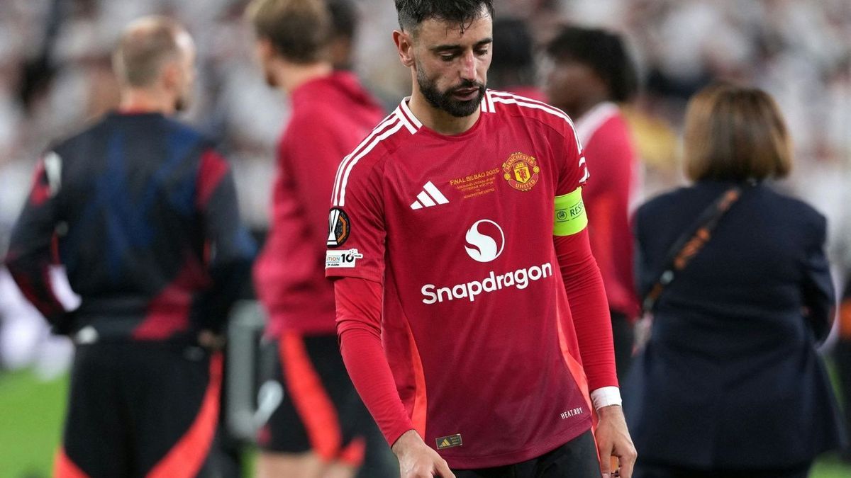 Enttäuschung pur: Manchesters Bruno Fernandes
