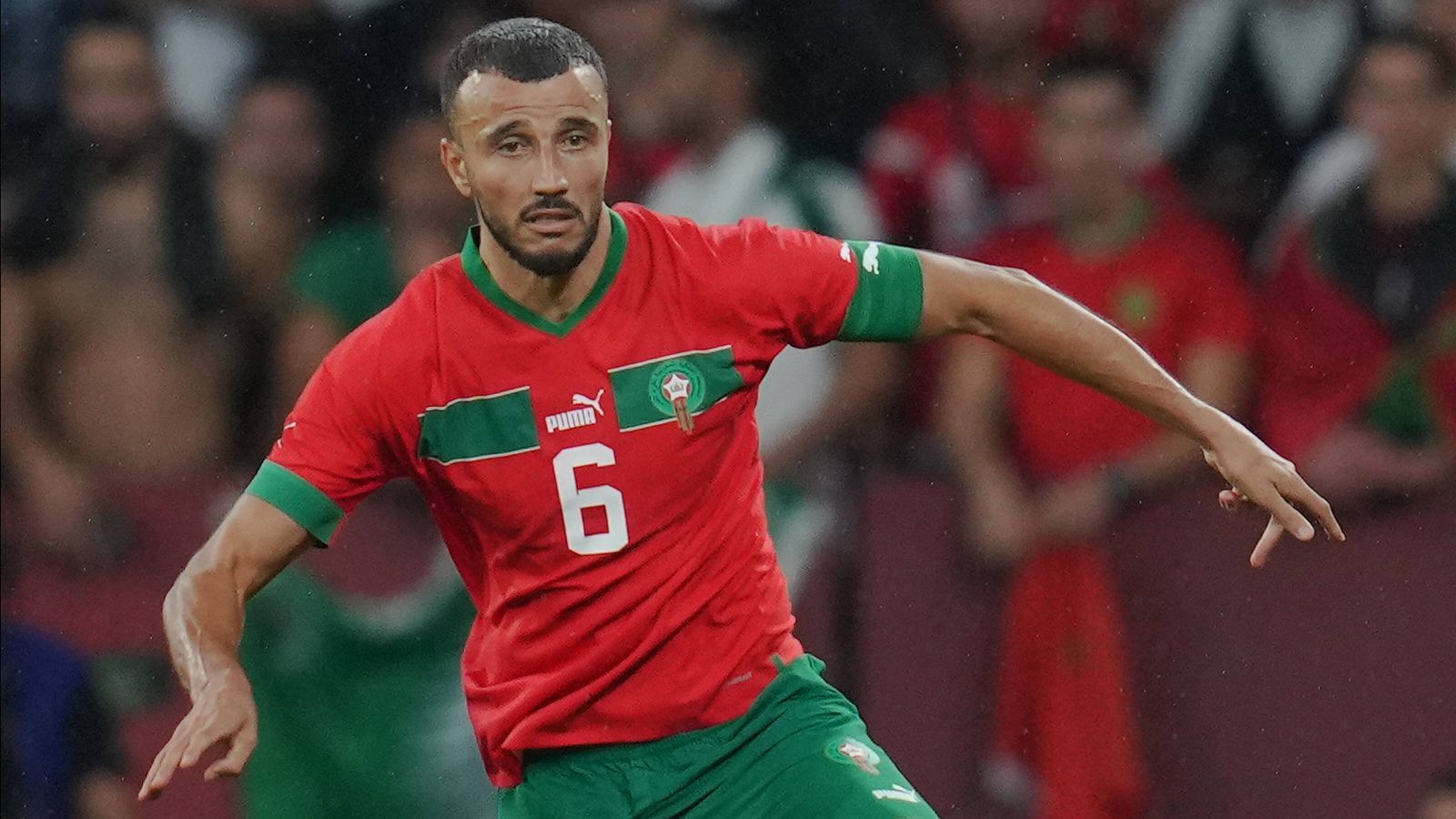 
                <strong>Marokko: Romain Saiss - Gruppe F</strong><br>
                &#x2022; Aktueller Verein: Besiktas Istanbul <br>&#x2022; Länderspiele: 65<br>&#x2022; Vorgänger bei der WM 2018: Medhi Benatia<br>
              