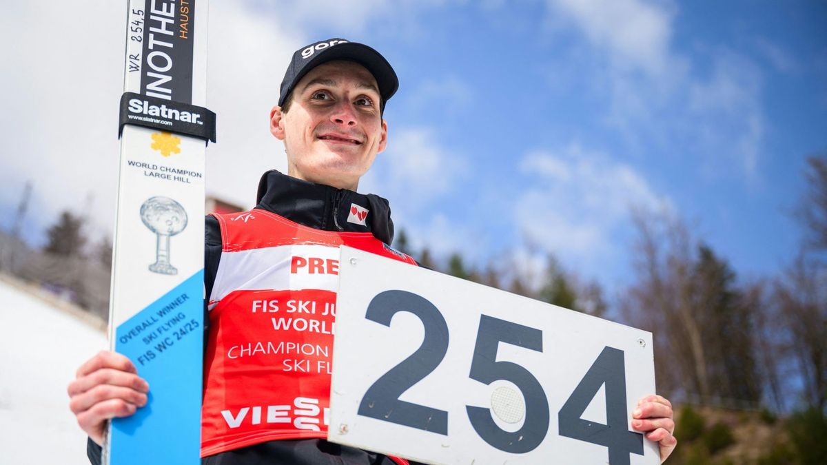 Domen Prevc hält den Weltrekord