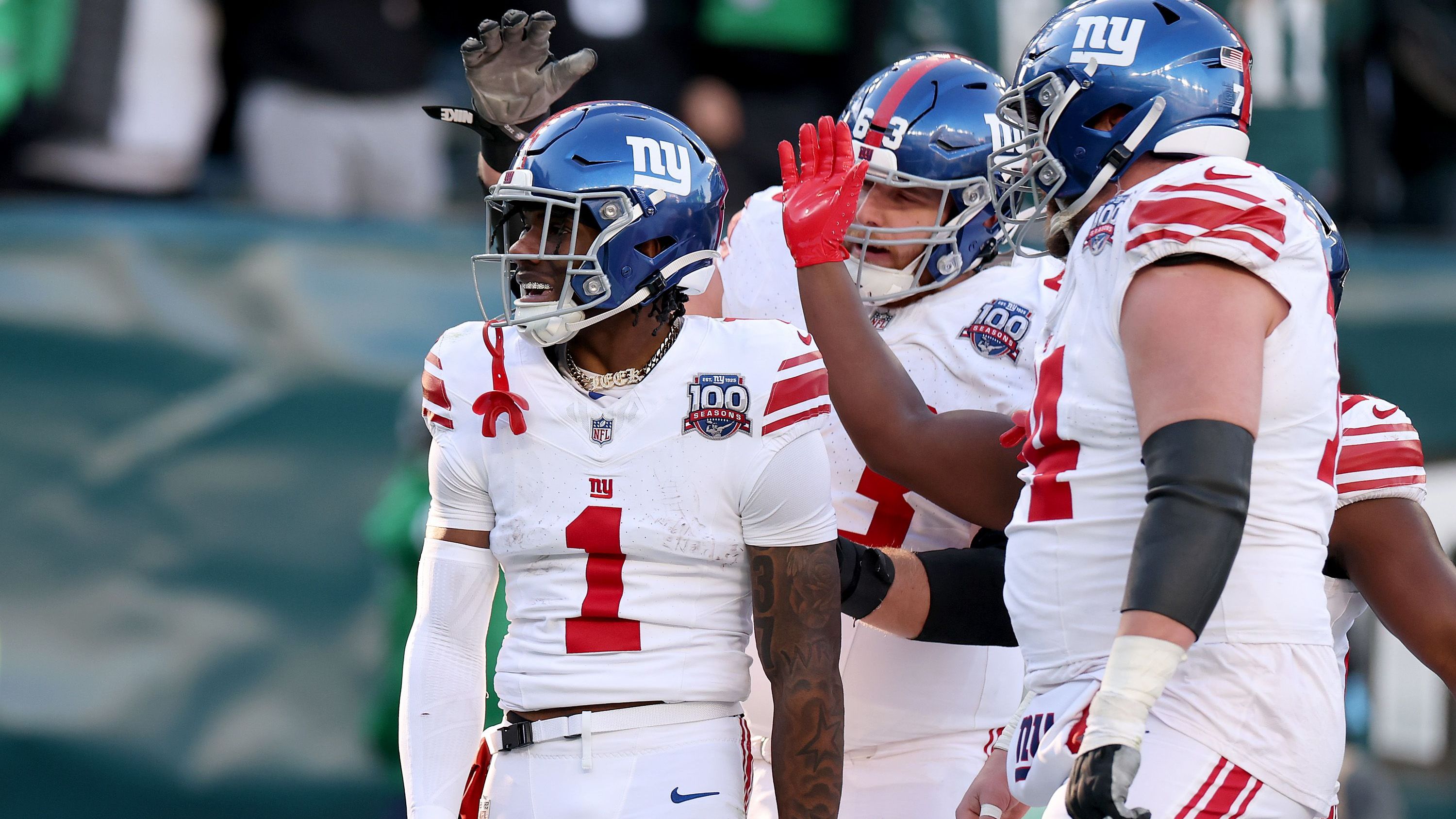 <strong>NFC East: New York Giants</strong><br>Woche 1: at Commanders<br>Woche 2: at Cowboys<br>Woche 3: vs. Chiefs (SNF)<br>Woche 4: vs. Chargers<br>Woche 5: at Saints<br>Woche 6: vs. Eagles (TNF)<br>Woche 7: at Broncos<br>Woche 8: at Eagles<br>Woche 9: vs. 49ers<br>Woche 10: at Bears<br>Woche 11: vs. Packers<br>Woche 12: at Lions<br>Woche 13: at Patriots (MNF)<br>Woche 14: Bye<br>Woche 15: vs. Commanders<br>Woche 16: vs. Vikings<br>Woche 17: at Raiders<br>Woche 18: vs. Cowboys