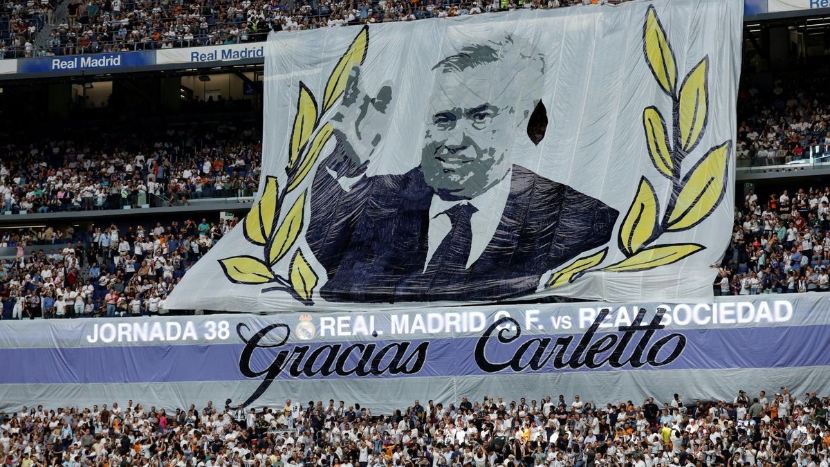Die Real-Fans verabschieden Carlo Ancelotti