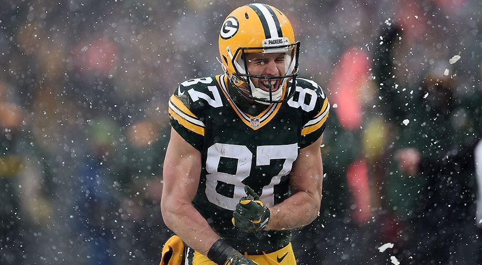 
                <strong>Jordy Nelson (Green Bay Packers)</strong><br>
                ... Denn: Auch Jordy Nelson zog sich in der Wild Card Round einen zweifachen Rippenbruch zu und wird den Green Bay Packers nach seinem Ausfall in den Divisional Playoffs bei den Dallas Cowboys eventuell auch im Championship Game bei den Atlanta Falcons fehlen. Wie NFL-Insider Ian Rapoport via Twitter mitteilte, konnte Nelson am Mittwoch vor dem Spiel nicht am Training der Packers teilnehmen.
              