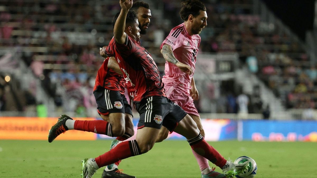 Lionel Messi am Ball gegen New York