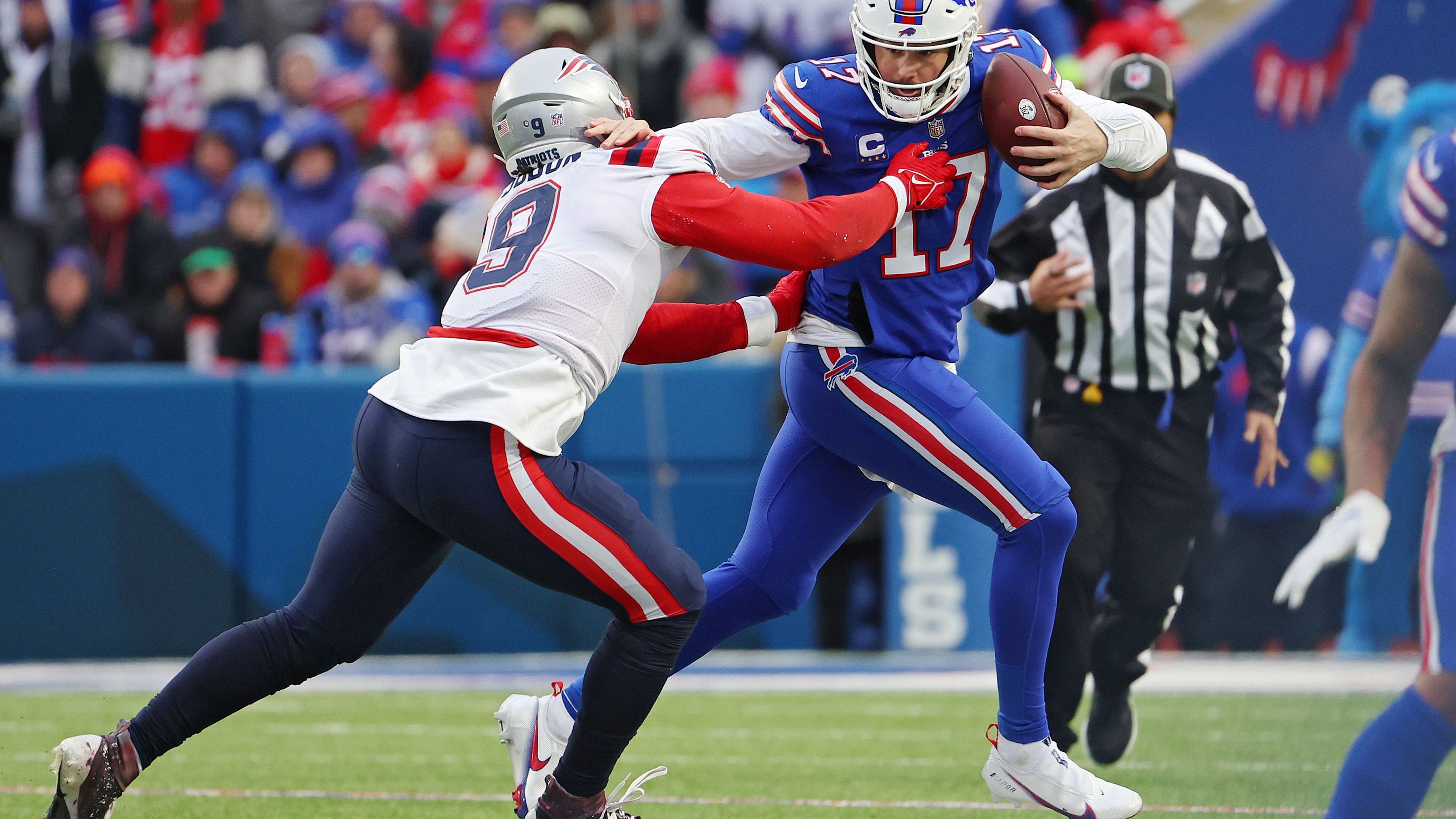 <strong>New England Patriots<br></strong>- Matt Judon (l.): Der Top-Pass-Rusher wird um den Titel des Sack-Leaders kämpfen.<br>- Mac Jones: Nicht unumstritten, aber trotzdem enorm wichtig für die Offense der Patriots.<br>- Rhamondre Stevenson: In der lauflastigen Offense wird Stevenson eine große Rolle einnehmen.<br>- Josh Uche : Ist der zentrale Spieler in der Patriots-Defense auf der Linebacker-Position.<br>- Kyle Dugger: Der Safety machte 2022 auf sich aufmerksam machen.