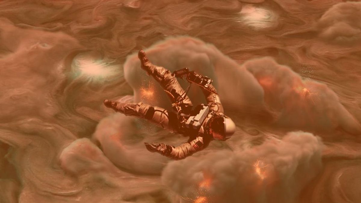 NASA-Astronaut fällt auf Jupiter
