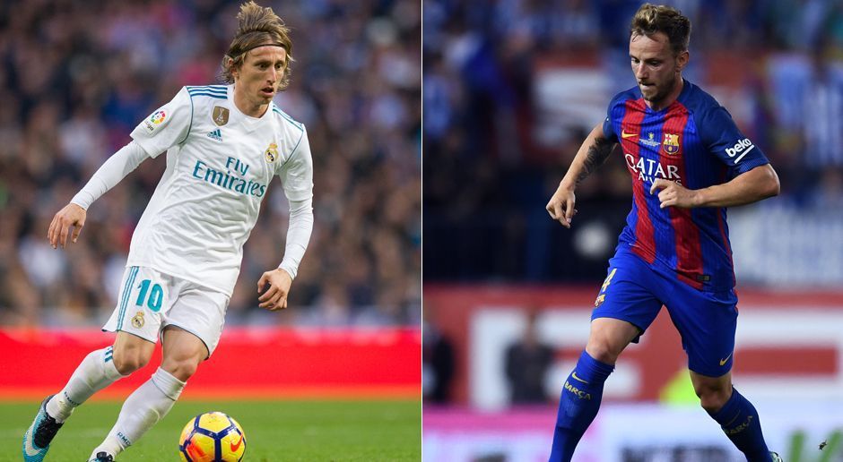 
                <strong>Zentraler Mittelfeldpsieler: Modric vs. Rakitic</strong><br>
                Das Duell der beiden Kroaten. Mit 90 Prozent Passgenauigkeit bewegen auch sie sich auf ähnlich hohem Level. Den Punkt geben wir allerdings Modric. Im Gegensatz zu seinem Landsmann kennt er die Duelle in und auswendig. Rakitic hat noch keinen einzigen Sieg gegen Real Madrid feiern dürfen. Zwei Remis und fünf Niederlagen stehen auf dem Konto. Punkt für Real - 6:4.
              