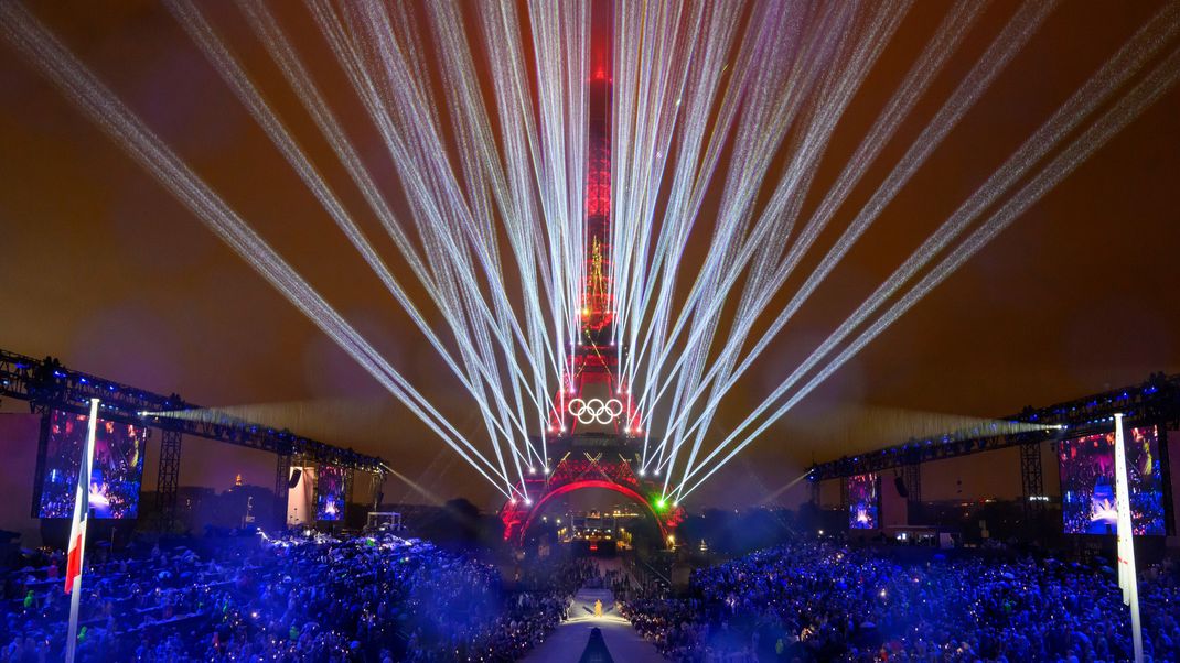 Paris, während der Eröffnungsfeier der Olympischen Sommerspiele 2024.