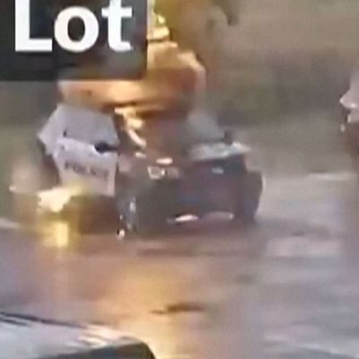 USA: Blitz schlägt in Polizeiauto ein