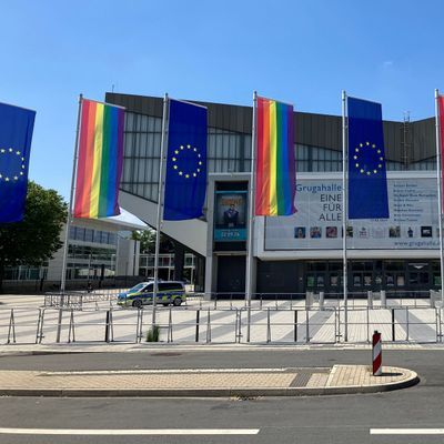 Grugahalle in Essen - der Austragungsort des AfD-Bundesparteitags