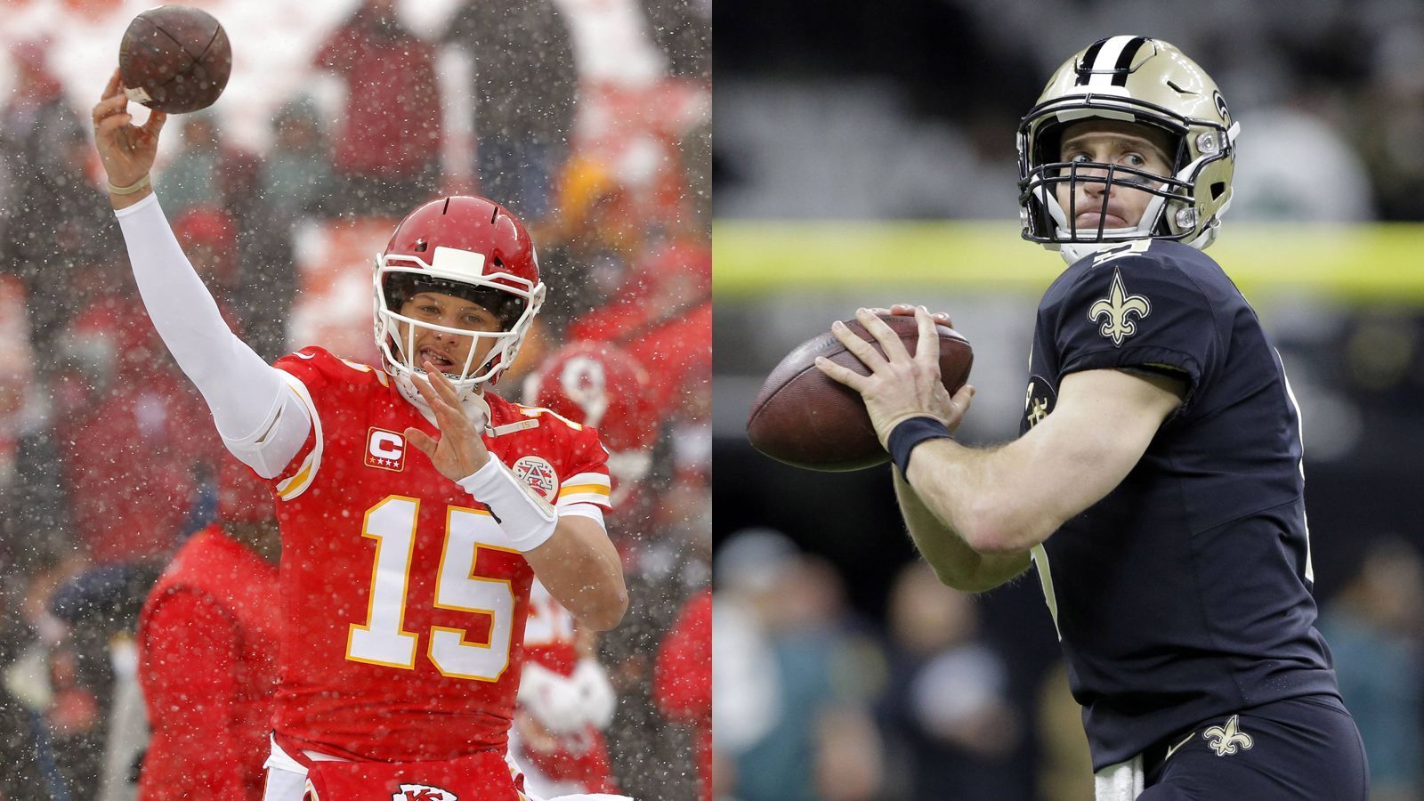 
                <strong>Kansas City Chiefs – New Orleans Saints: Duell der Passing-Giganten </strong><br>
                Drew Brees zählt Jahr für Jahr zu den Pass-Giganten, war in den Spielzeiten zwischen 2014 und 2016 drei Mal in Folge der Passing-Leader der NFL und hat die meisten Passing-Yards aller Zeiten auf dem Konto. Patrick Mahomes könnte sein Nachfolger werden. Der 23-Jährige hatte in der laufenden Saison die meisten Touchdown-Pässe und die zweitmeisten Passing-Yards. Ein Pass-Spektakel wäre bei dieser Begegnung also vorprogrammiert – zumal die Passverteidigung der Saints und der Chiefs zu den vier schlechtesten der NFL zählen.  
              