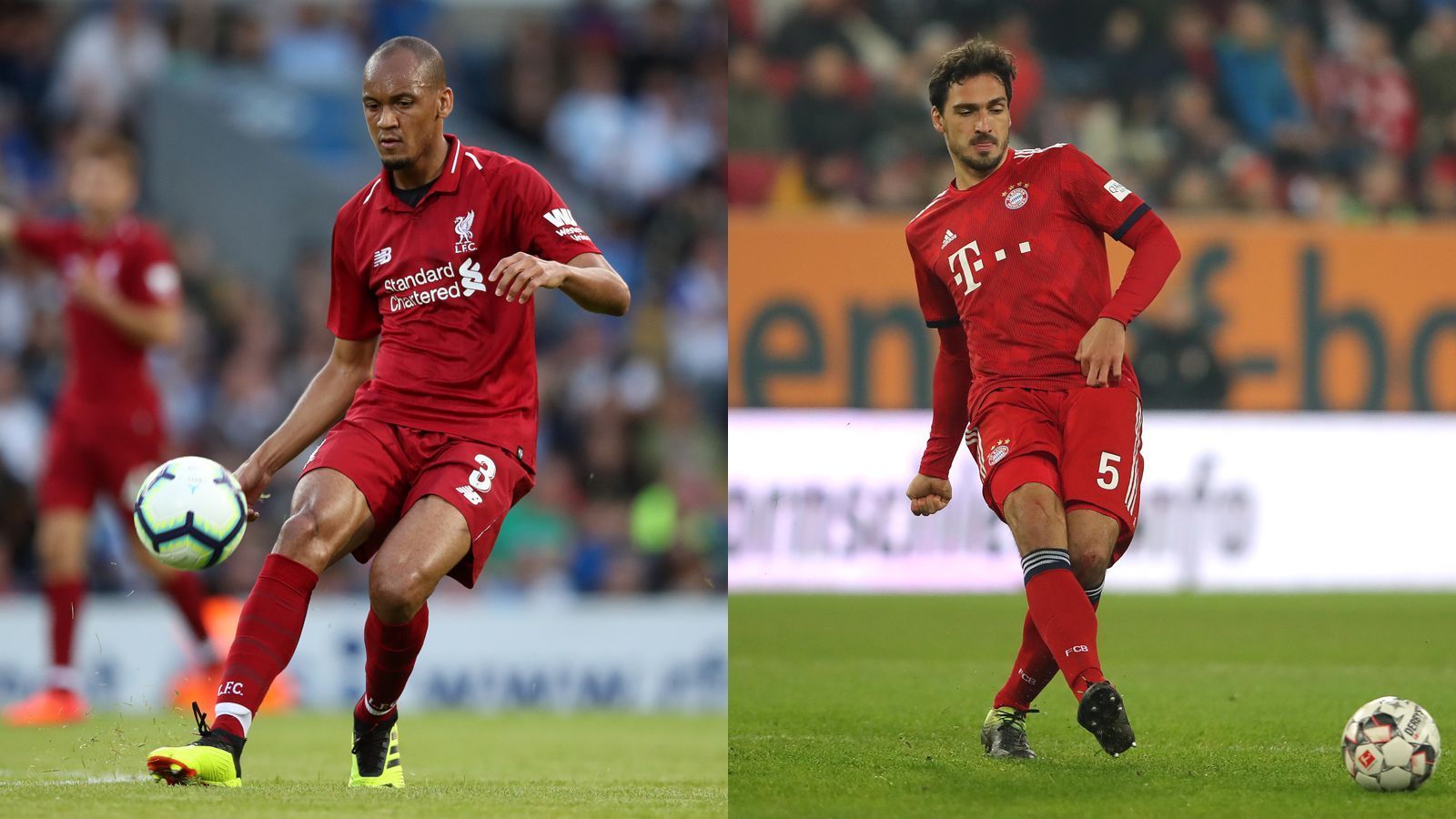 
                <strong>Innenverteidiger: Fabinho vs. Mats Hummels</strong><br>
                Mats Hummels ist eigentlich ein Weltklasse-Verteidiger, kann sein Potenzial aber immer seltener abrufen. In dieser Saison leistete er sich auffällig viele folgenschwere Fehler. Besonders sein Schnelligkeitsdefizit könnte gegen Liverpool zum Problem werden. Fabinho ist zwar schneller und physisch stärker als Hummels, verliert den Vergleich aber im Abwehrverhalten, da er eigentlich im defensiven Mittelfeld beheimatet ist. Ein klassisches Unentschieden auf dieser Postion. Zwischenstand: 3:2 Bayern
              