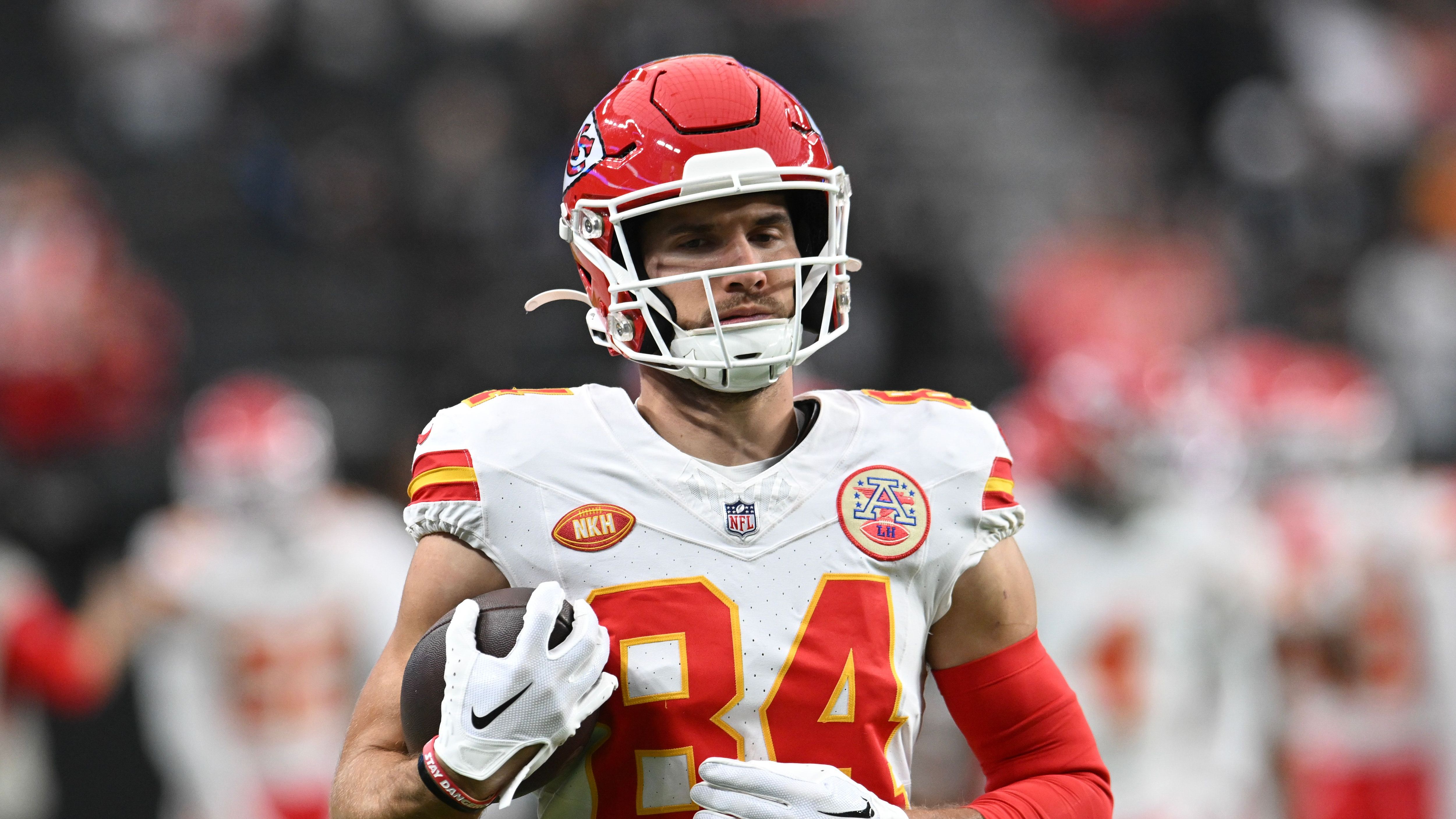 <strong>Corner-Route: Justin Watson (Kansas City Chiefs)</strong><br>Besonders die Corner-Route, bei der der Receiver in einem 45-Grad-Winkel Richtung Seitenlinie läuft, nachdem er zuvor geradeaus unterwegs war, scheint Watson zu liegen. 157 Yards sammelte Watson auf dieser Route.