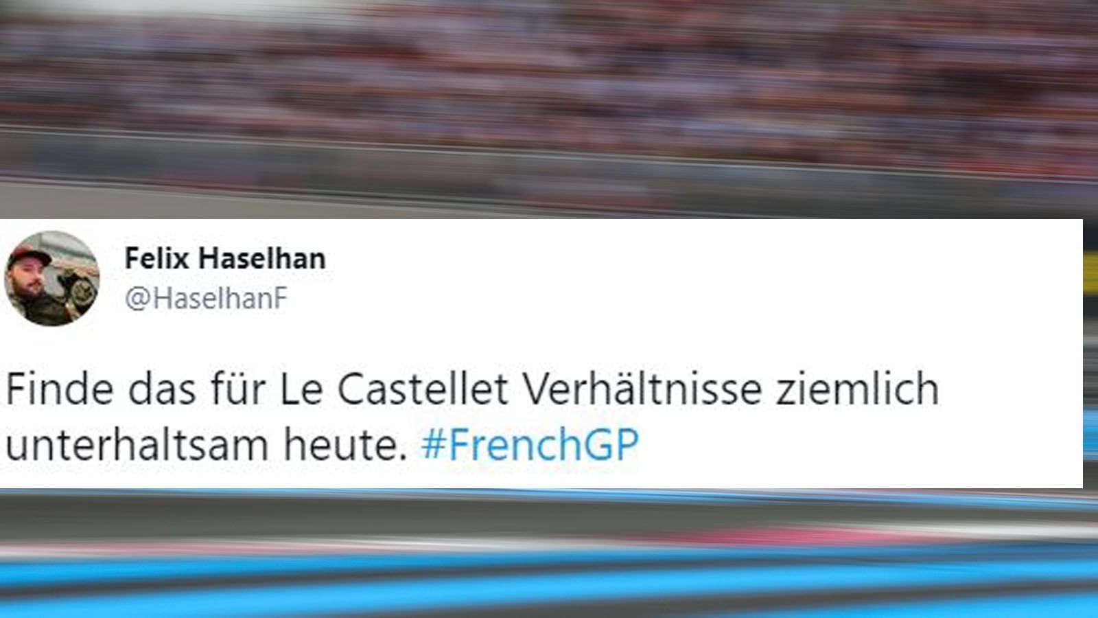 
                <strong>Doch Spektakel in Frankreich?</strong><br>
                Taktisch lässt das Rennen keine Wünsche offen, es gibt diesmal auch Überholmanöver. 
              