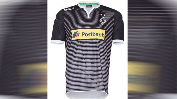 
                <strong>Borussia Mönchengladbach</strong><br>
                Lange haben die Fans darauf gewartet, jetzt ist es da: das Champions-League-Trikot von Borussia Mönchengladbach. "Kappa setzt für die Saison 2015-2016 auf ein außergewöhnliches Design in den Gründungsfarben schwarz und weiß der Borussia", schreiben die Fohlen auf ihrer Homepage.
              
