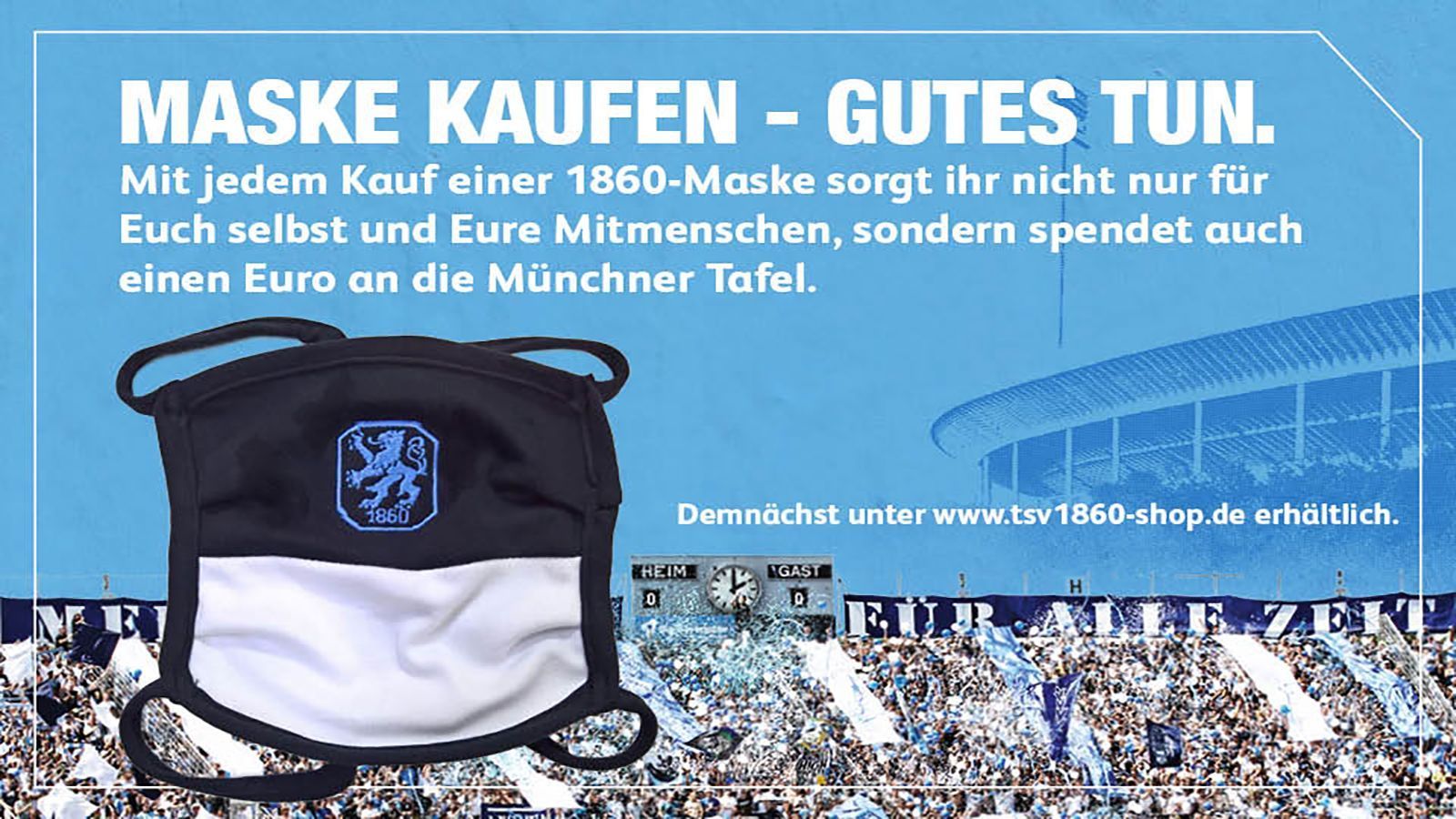 
                <strong>TSV 1860 München</strong><br>
                Die Löwen spenden einen Teil des Erlöses. Dazu sieht das Teil auch noch cool aus!
              