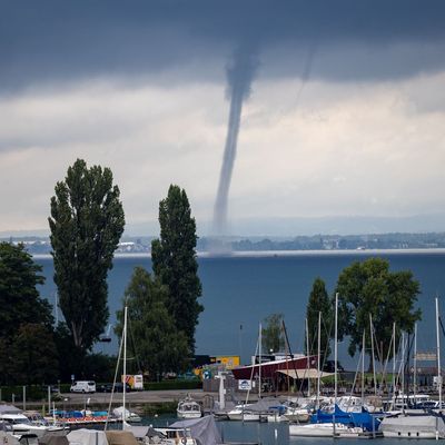 Wasserhose über dem Bodensee
