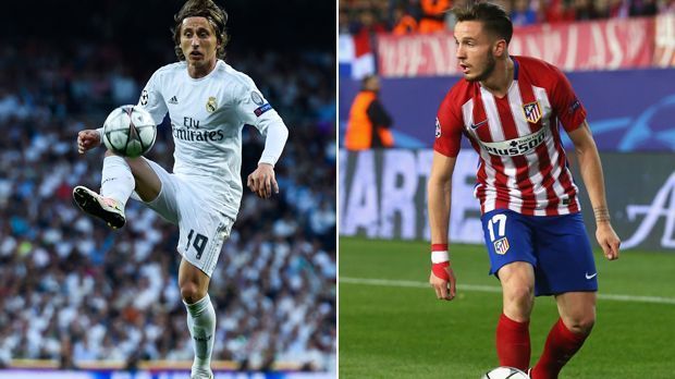 
                <strong>Mittelfeld: Luka Modric vs. Saul Niguez - Real 4:6 Atletico</strong><br>
                Mittelfeld: Luka Modric vs. Saul Niguez. Während Modric in Reals 4-3-3-System im zentralen Mittelfeld zum Einsatz kommt, besetzt Niguez entweder den rechten Flügel oder ebenfalls die Zentrale in Atleticos 4-4-2-Formation. Ein Vergleich ist dabei schwierig. Die Zahlen sehen so aus: Modric in 43 Spielen 7 Scorer-Punkte - Niguez in 47 Partien 13 Scorer-Punkte. Niguez' Solo-Tor gegen Bayern ist immer noch unvergessen. Modric delegiert dafür mehr das Spiel seiner Mannschaft. Unentschieden. Real vs. Atletico 4:6
              