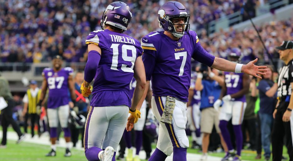 
                <strong>3. Minnesota Vikings (9-2, Vorwoche Platz 4)</strong><br>
                In den Super Bowl wollen auch die Minnesota Vikings. Sie wären die erste Franchise, die den Titel im eigenen Stadion gewinnen könnten. Dass sie das Zeug dazu haben, zeigen sie seit mehreren Wochen. Nicht nur die gewohnt starke Defense, sondern auch die Offensive um Quarterback Case Keenum liefert zuverlässig ab. So auch beim 30:23-Sieg gegen die Lions an Thanksgiving, als Keenum ein Passer-Rating von 121,8 auflegte.
              