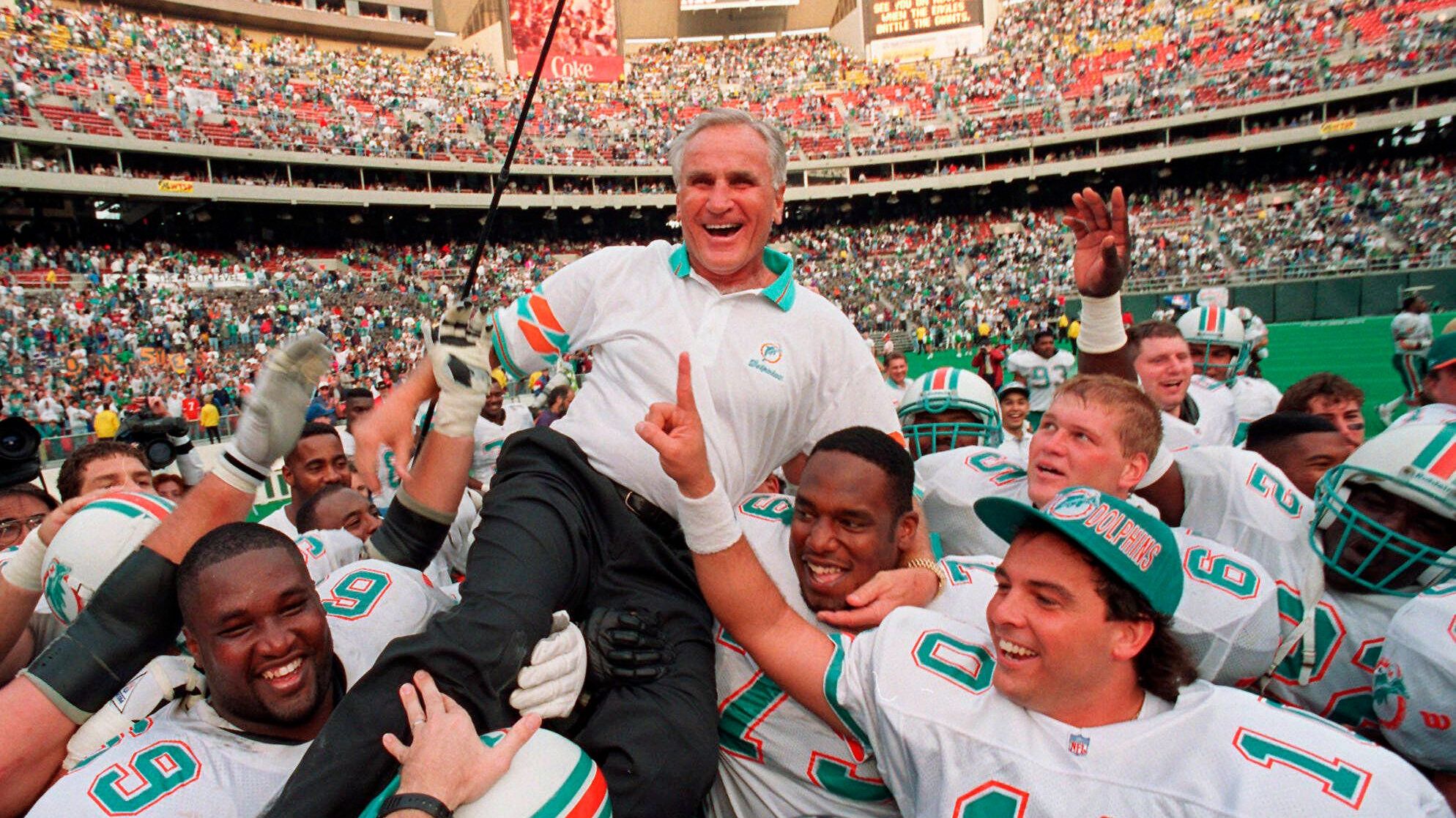 <strong>Miami Dolphins: Don Shula - 26 Jahre</strong><br>Amtszeit: 1970-1995<br>Spiele als Head Coach: 423