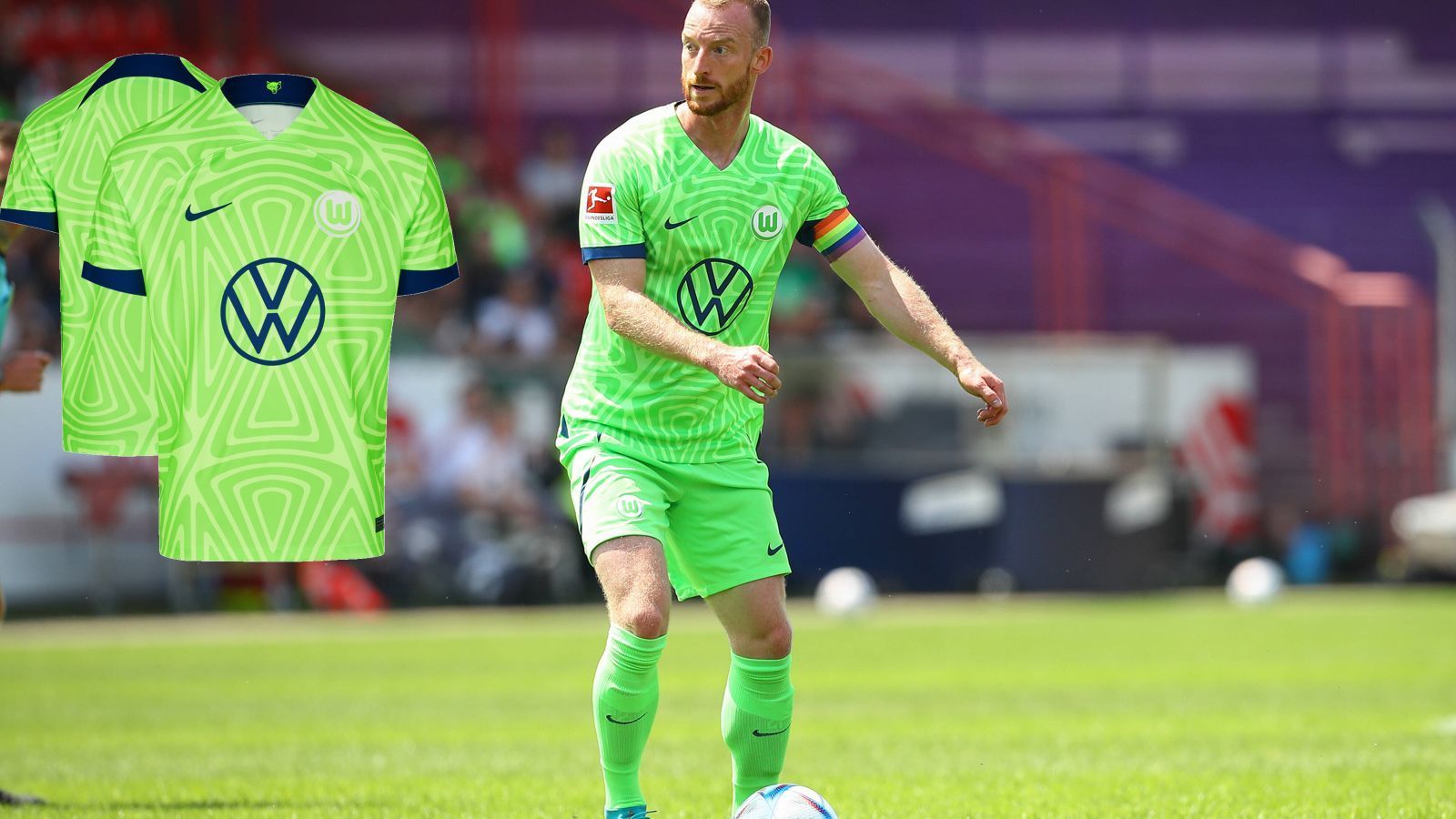 
                <strong>Platz 17: VfL Wolfsburg</strong><br>
                Wer schon immer mal durch die Augen der "Hypnose-Kröte" aus "Futurama" blicken wollte, betrachtet einfach für ein paar Minuten das neue Trikot des VfL Wolfsburg. Die Farbgebung Dunkelblau und Grellgrün sorgt dafür, dass Blicke auf das Shirt in Underground-Clubs angeblich als Szene-Droge verkauft werden. Nicht nachmachen, Kinder!
              