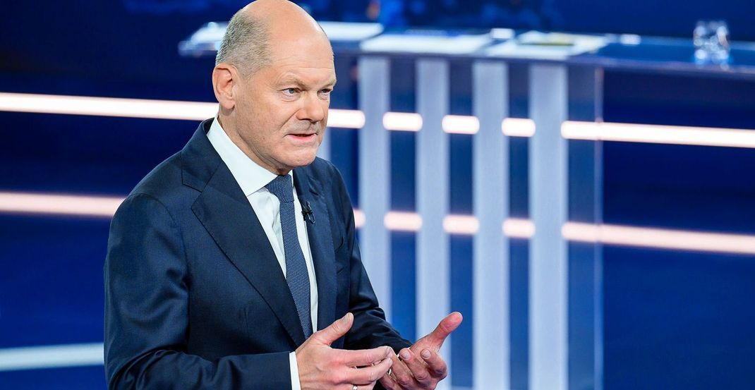 Dieses vom ZDF zur Verfügung gestellte Foto zeigt Bundeskanzler Olaf Scholz (SPD) in der ZDF-Sendung "Klartext".