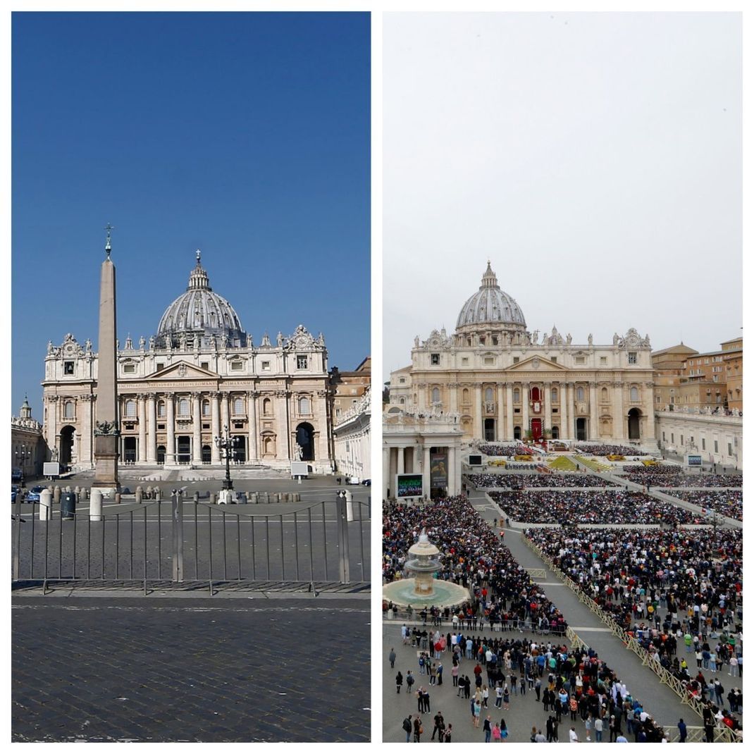 Eigentlich feiert Papst Franziskus die Ostermesse mit zehntausenden Gläubigen auf dem Petersplatz. Das musste in diesem Jahr ausfallen.