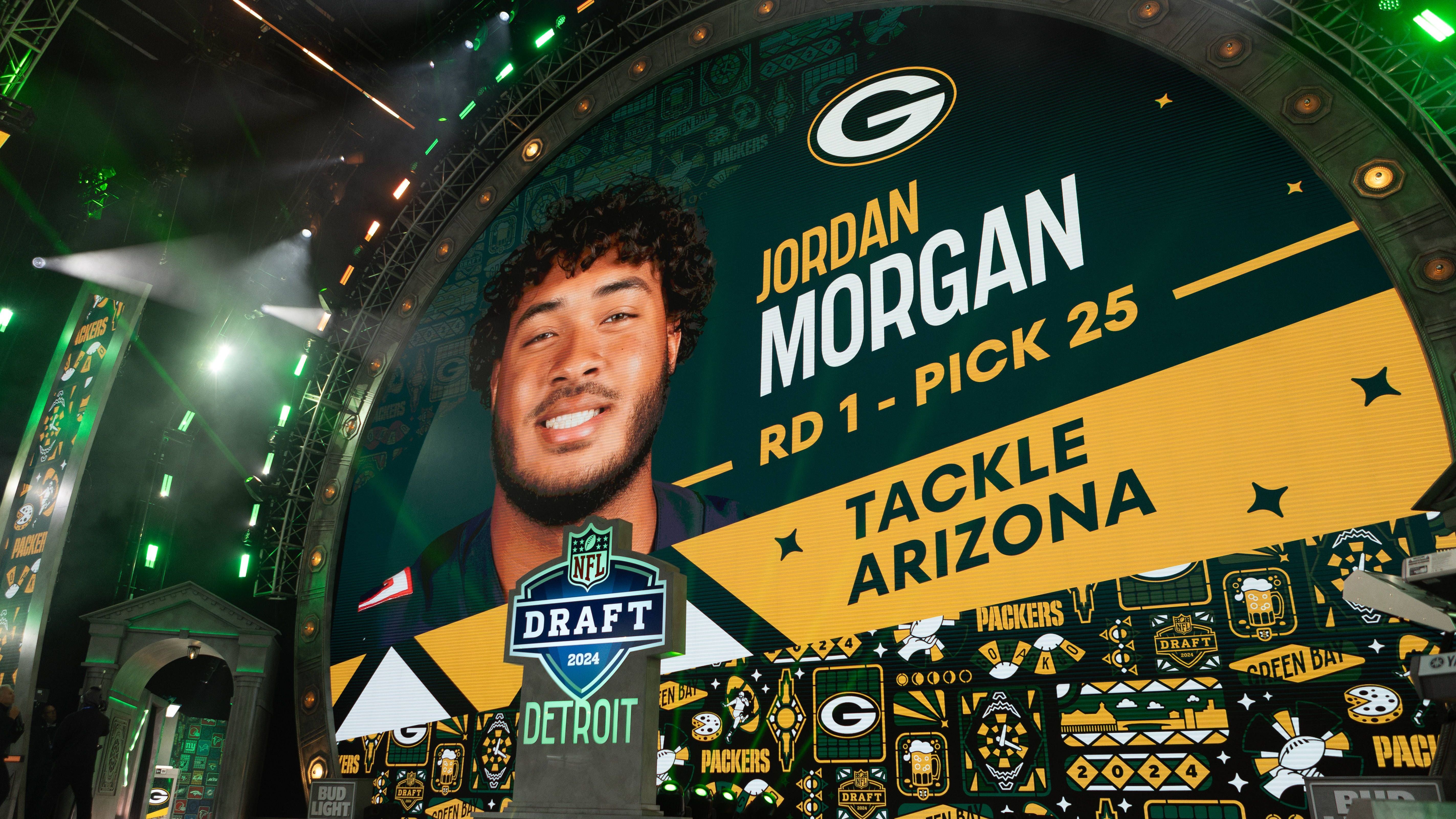 <strong>Pick 25: Jordan Morgan (Green Bay Packers, OT)</strong><br>Trikotnummer: 77